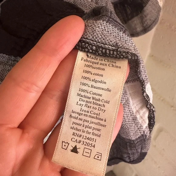 Anthropologie Porridge Ruffle Sleeve Top in Check Print - Picture 7 of 8